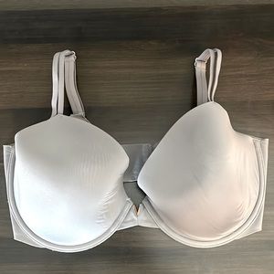 Victoria Secret Lined Demi Gray Bra 36DDD